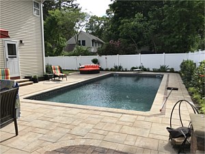 nicolock chesapeake alpine contemporary smooth pavers oyster blend circle kit double border pool patio brick pavers brick patio around pool